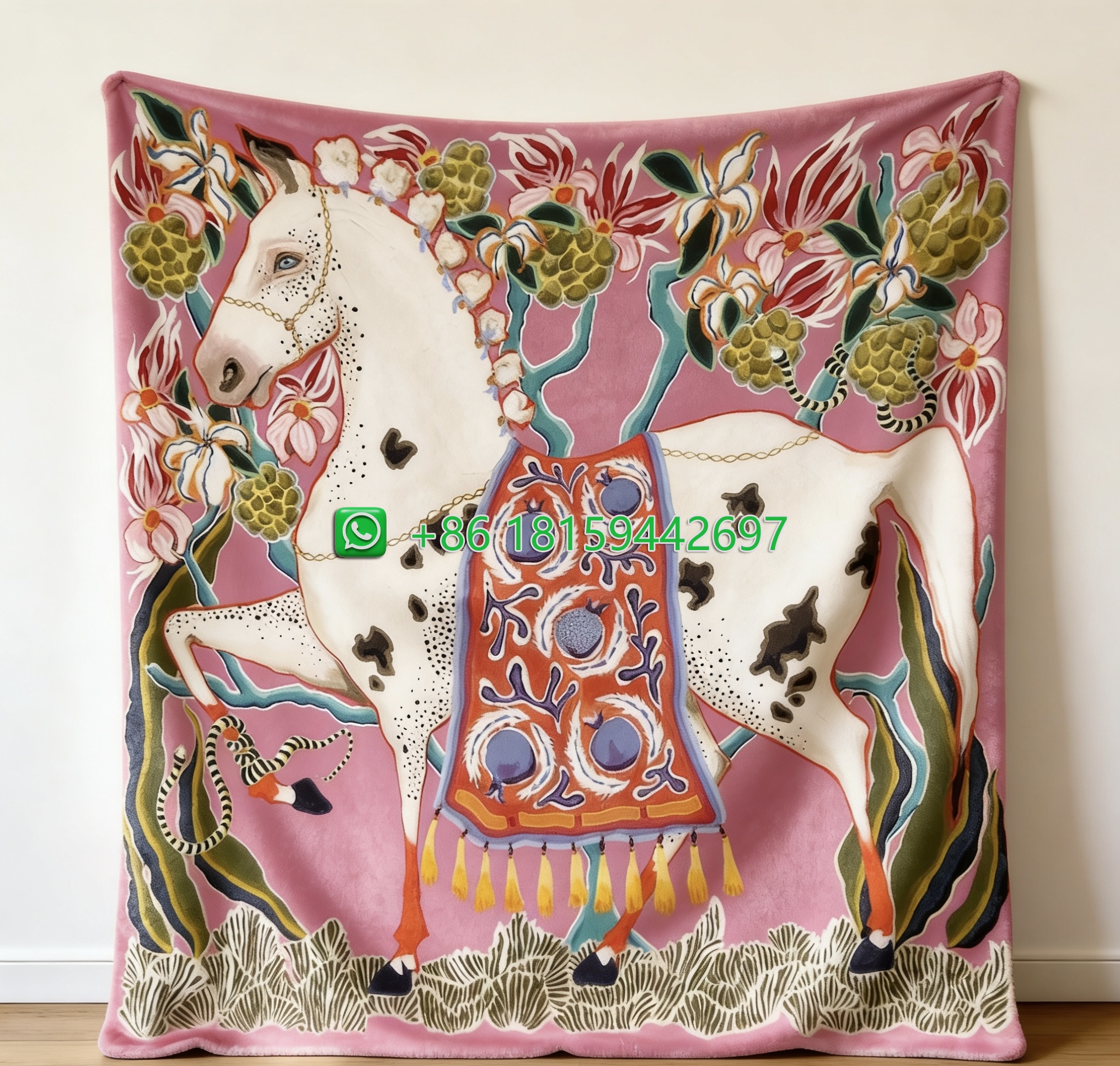 Hermes Throw Blankets